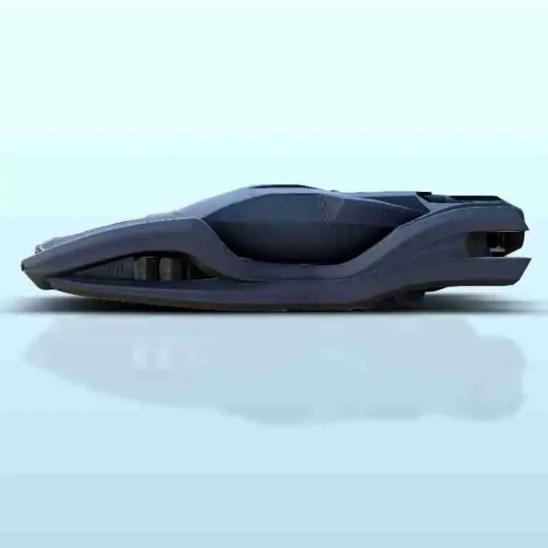 Luxurious SF flying car - sci-fi science fiction future 40k
