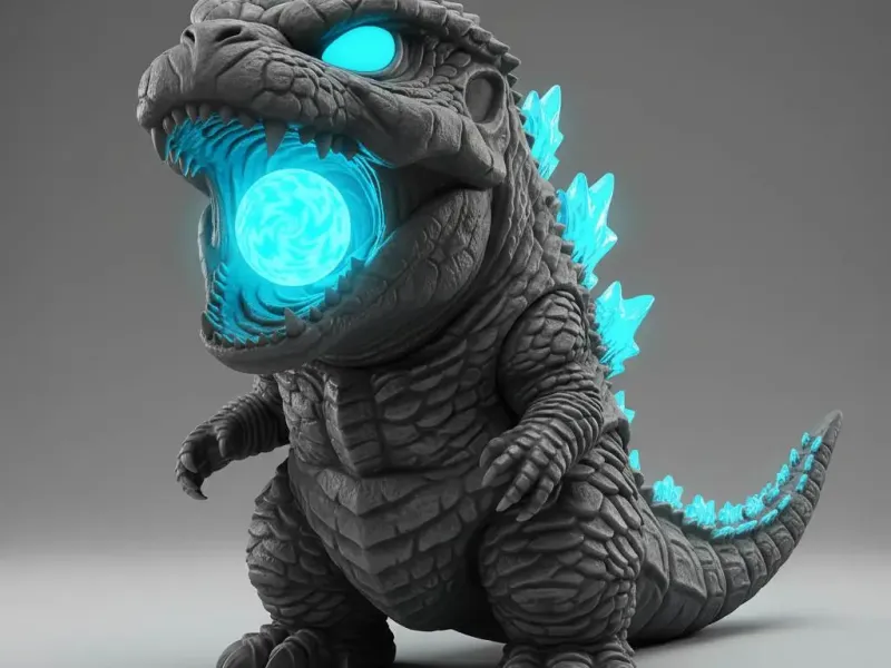 Chibi Atomic Kaiju – Frost Core Collectible Figurine