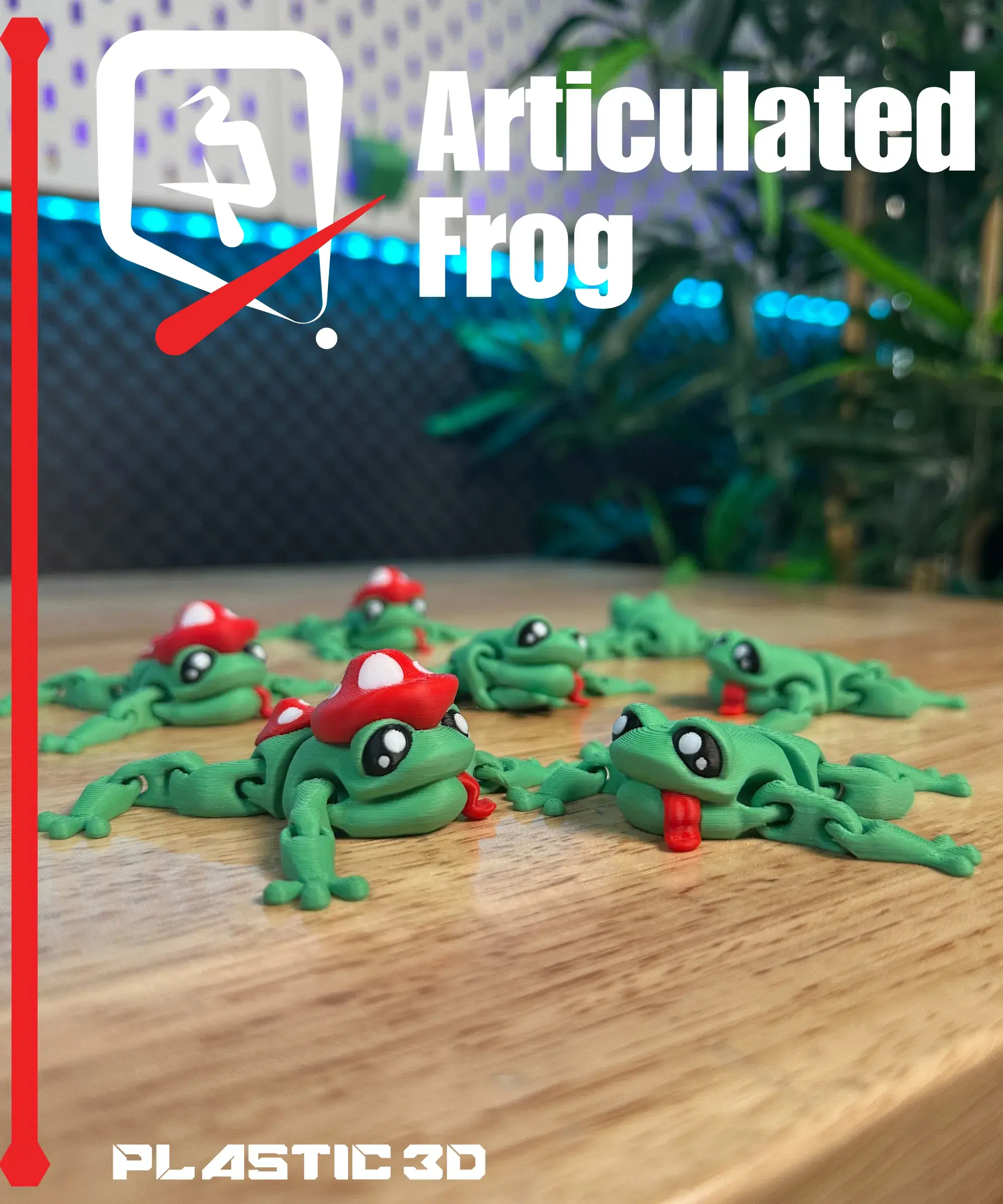 3D Printer Files | 3MF File | Plastic3D Articulated Frog | Creality Cloud