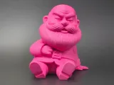Grumpy Sitting Gnome – Cute Support-Free 3D Printable Figure-2