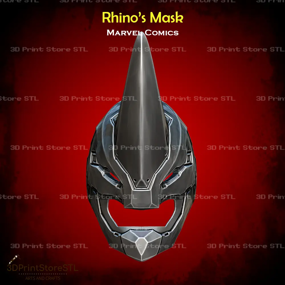 Rhino Mask Cosplay Marvel Comics - STL File