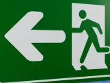3D Printer Emergency Sign - Left Side Arrow Left-2