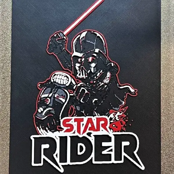 Hueforge Vespa Star Rider Dark Vader Настенное панно