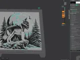 Wolf Hueforge - Wolf/Moon-4
