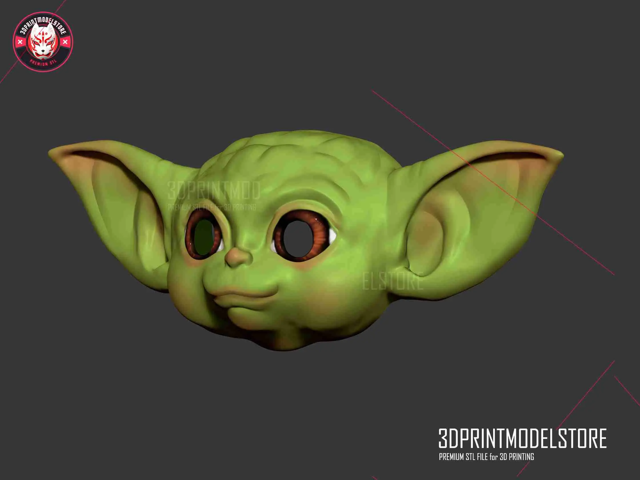 Baby Yoda Star Wars Cosplay Mask - Halloween Costume
