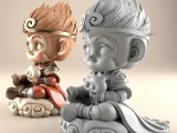 Charming Monkey King 3D STL Model for Fun Decor-2