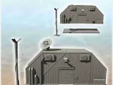 Futuristic command post with antenna and lamp post (24)-1