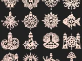 Lighthouse Compass Nautical CNC SVG STL Pack 16 Designs - 3D-2