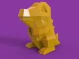 Low Poly Totodile-1