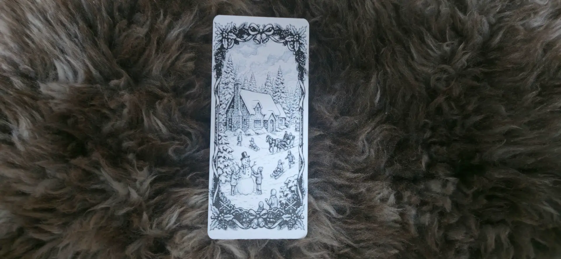 Winter Fun & Snowy Cabin Bookmark