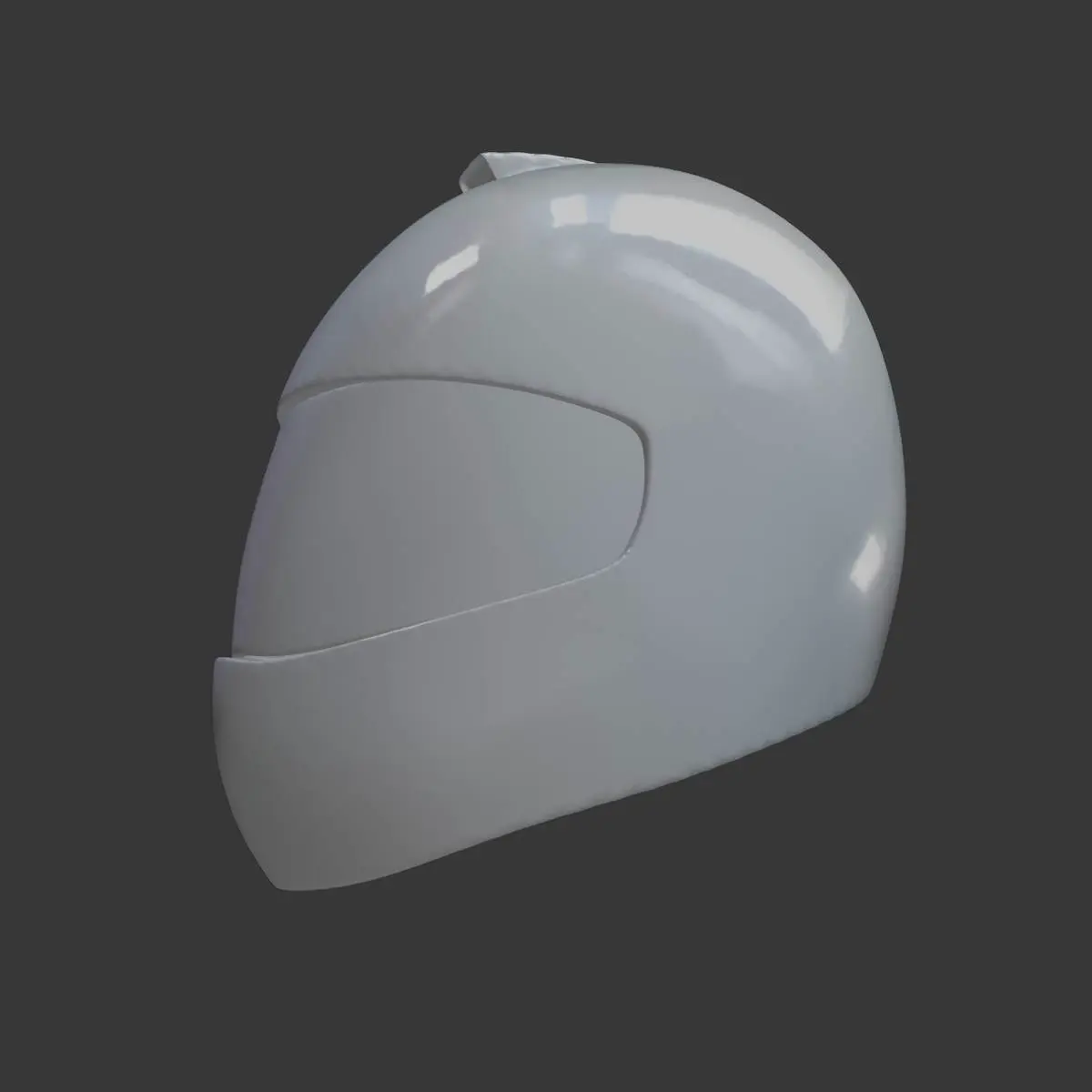 Full-Face Motorcycle Helmet – 3D Printable
