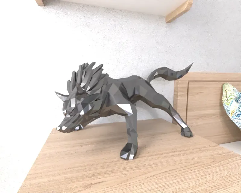 Wolf Link Twilight Lowpoly Low Poly