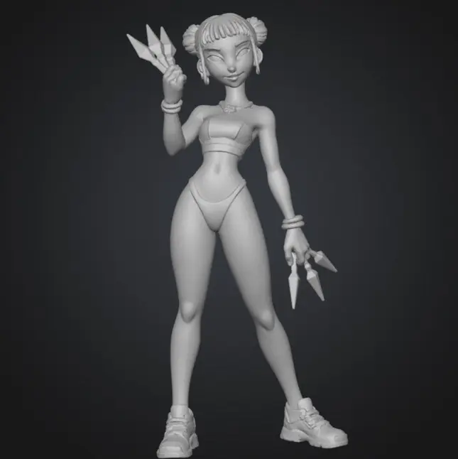 Kpop Demon Hunter Zoey in a Bikini