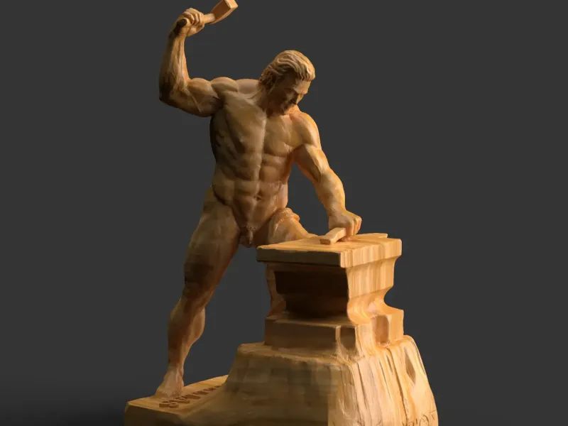 Hephaestus. God of blacksmiths, sculpting,
