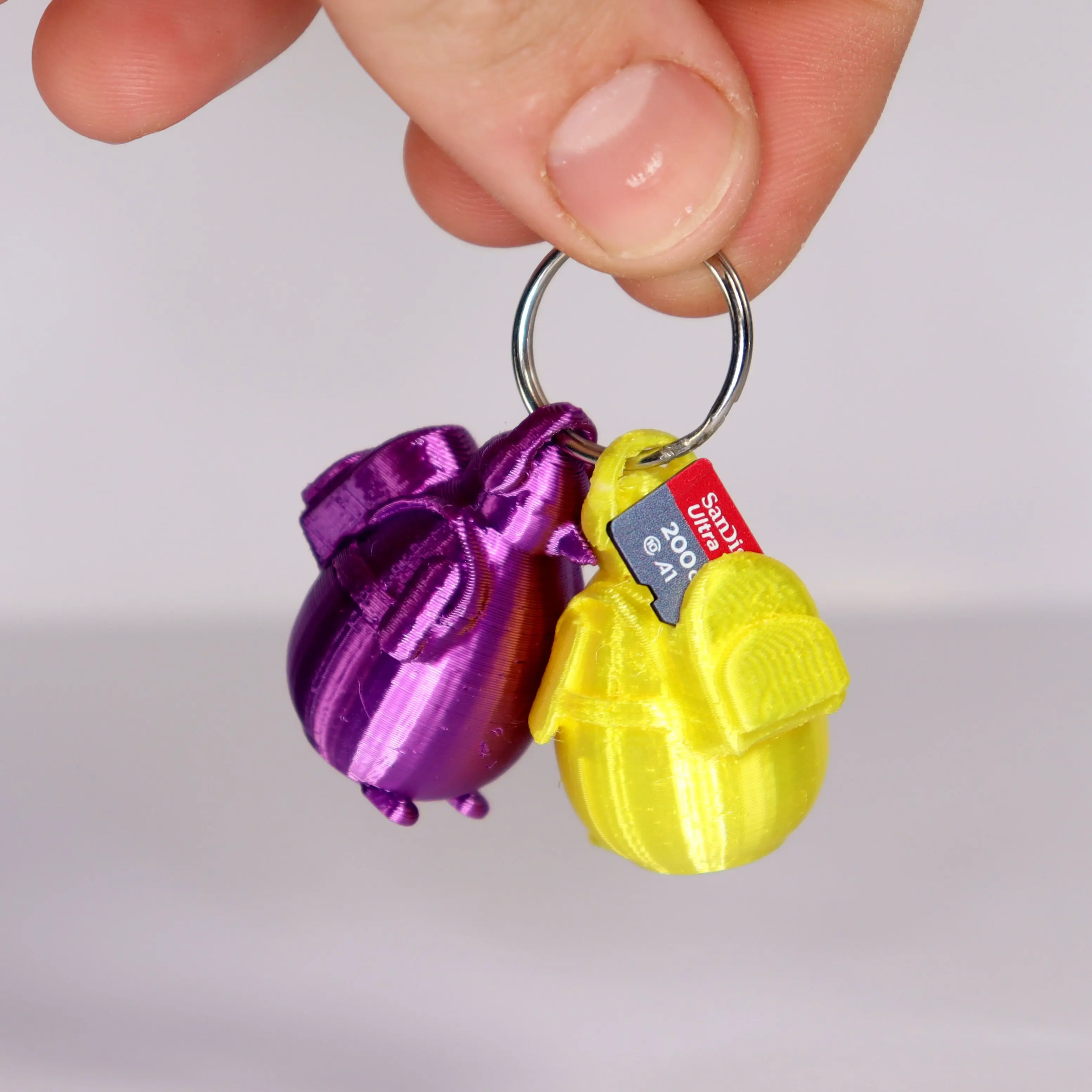 Coole pinguïn sleutelhanger