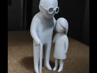 Grandfather and Granddaughter