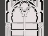 gothic shelf for crystals or momentos-0