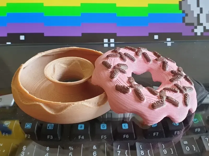 Donut Box with Frosting Lid