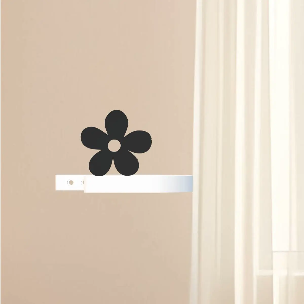 Curtain Holder, Flower, Curtain Holdback
