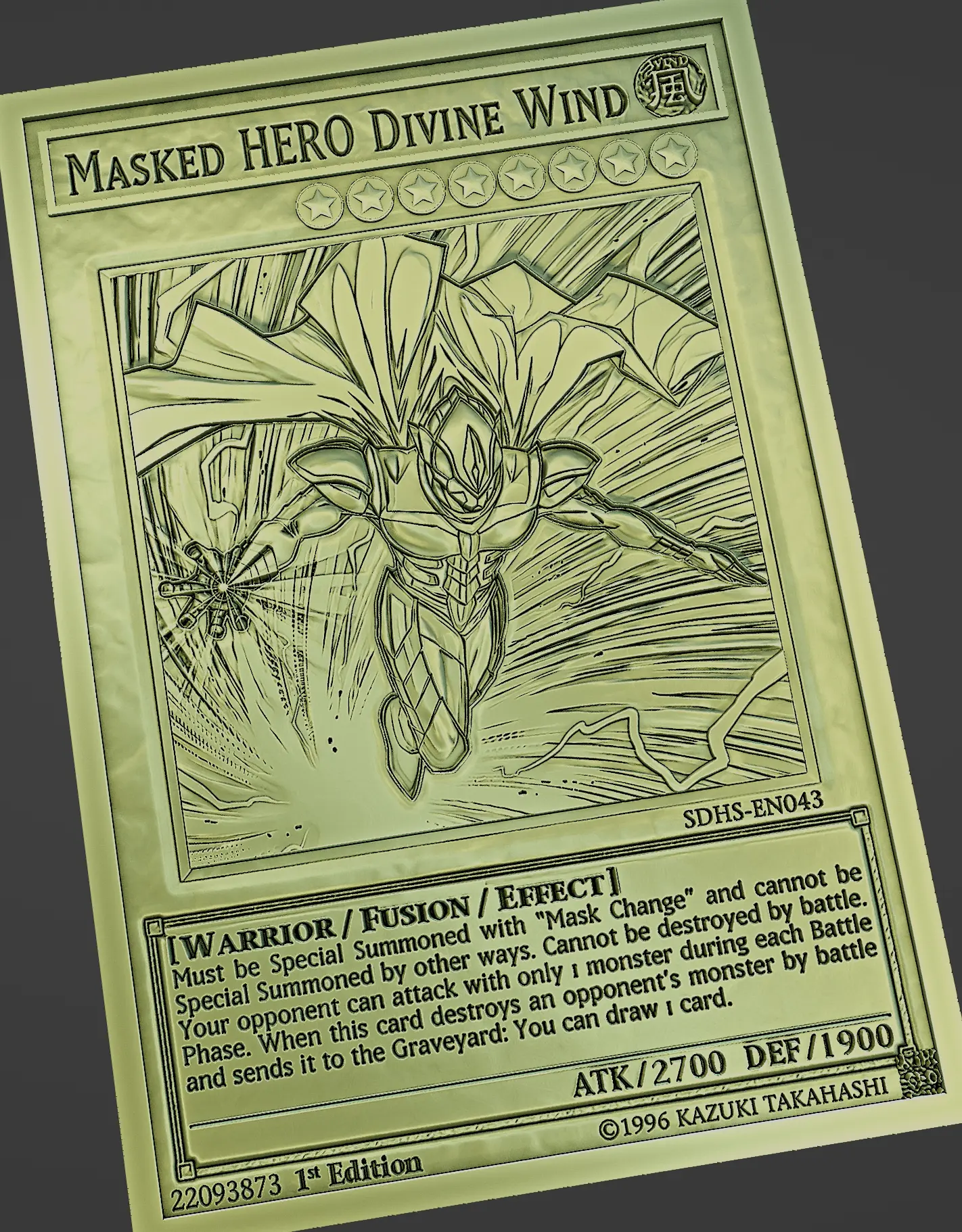 masked hero divine wind- yugioh