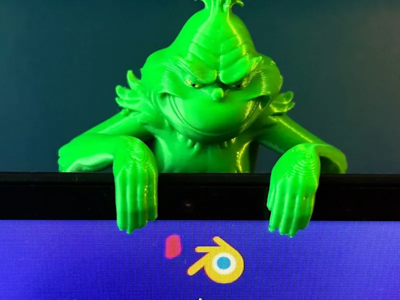 Grinch auf dem Monitor