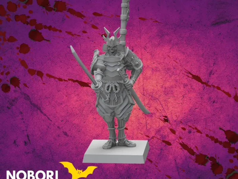 Samurai Skeleton Standard Bearer