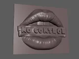 NO CONTROL Lips Wall Decor-Funny Sign Pop Art Wall Plaque-5