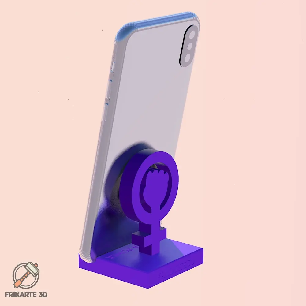 Woman Power Logo Phone Holder