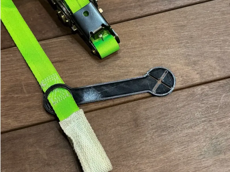 Support de maintien de crochet pour sangle à cliquet