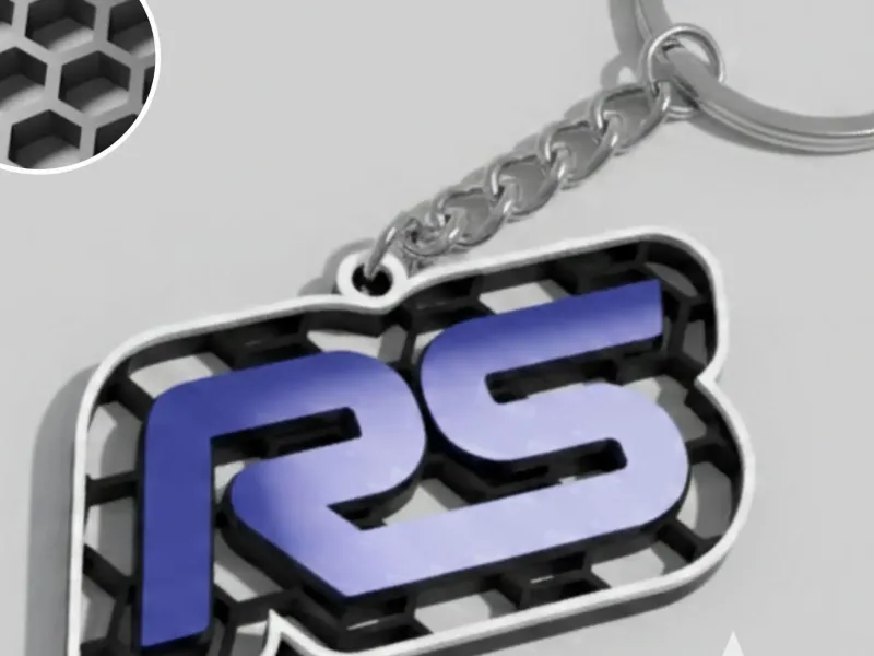 Ford RS-logo sleutelhanger