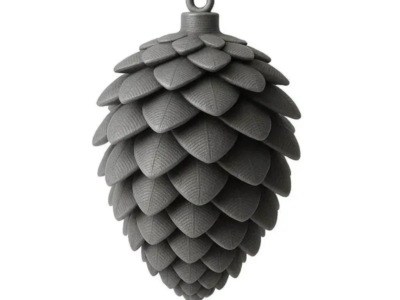 Adorno navideño de piña de pino