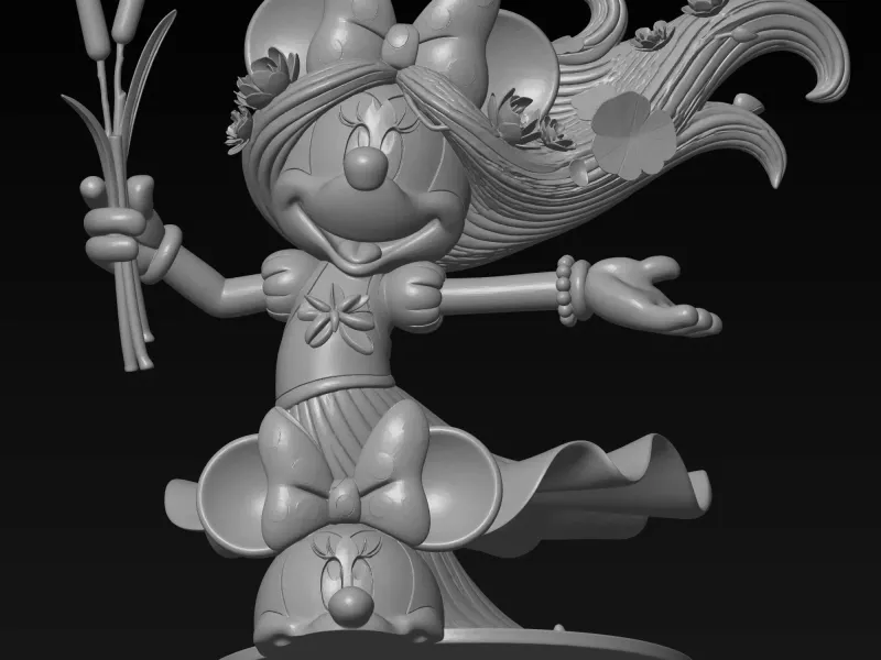 water fairy minnie mouse model
