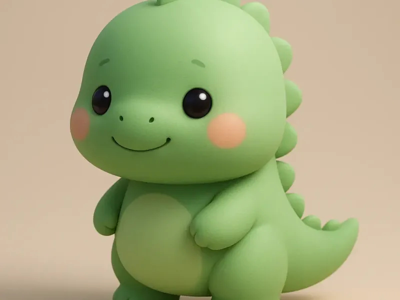 Dinosaurio chibi