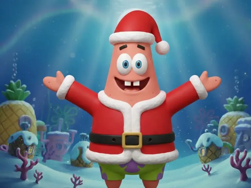 Patricio, bob esponja, navidad