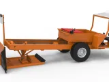 Garden Tractor pulling sled Scale 1:25-3