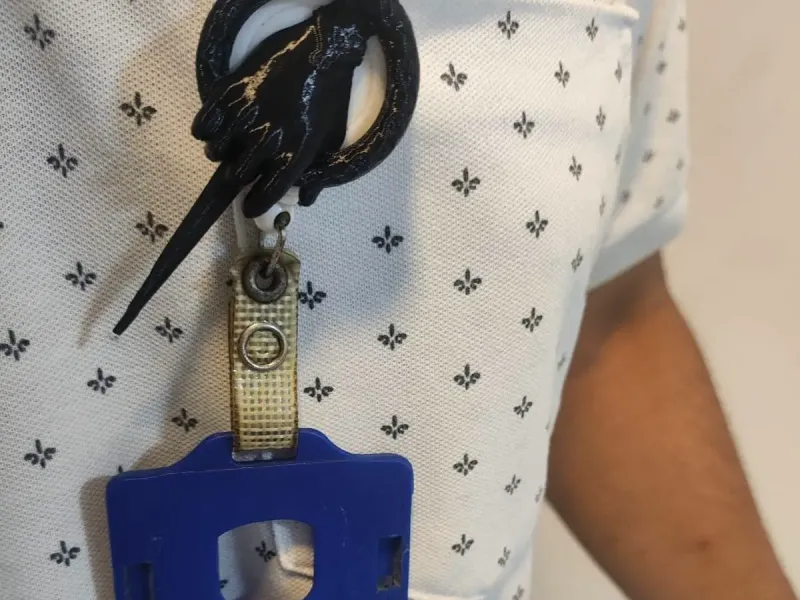 Cover mano del rey para lanyard tipo yoyo