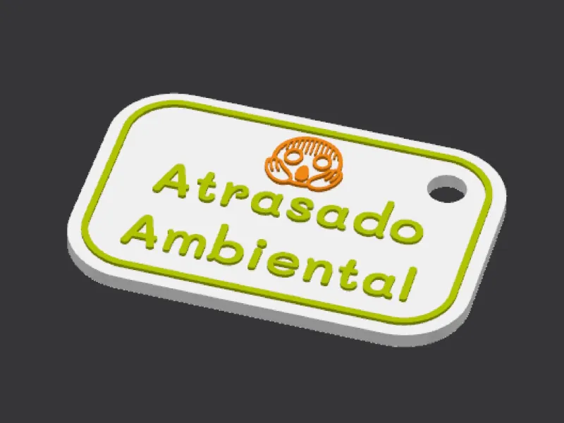 keyChain "Atrasado Ambiental"