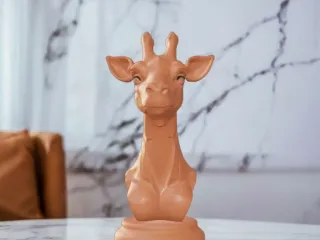 Giraffe Carved Style