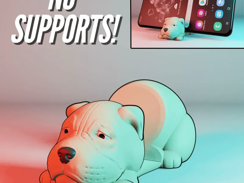 Mini Dog Phone Holder