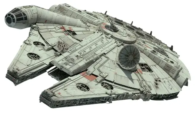 Modelo STL del Halcón Milenario de Star Wars