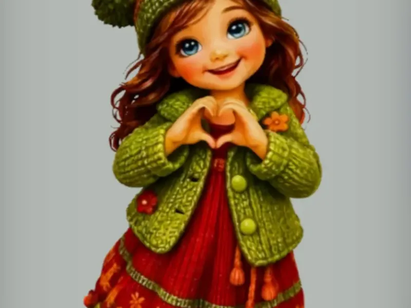 Girl Heart Shape 