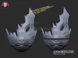 Japan Samurai Oni Ghost of Tsushima Mask for Cosplay-4