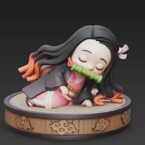 Nezuko beim Ausruhen