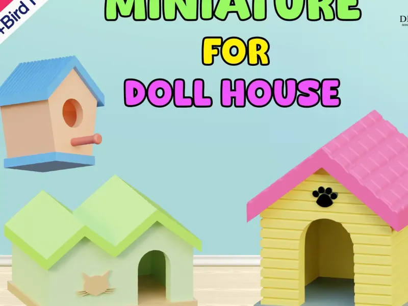 Dog House + Cat House + Bird House