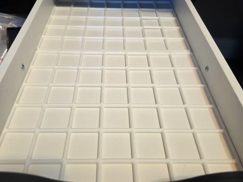 Gridfinity Ikea Alex drawer, gridplate only.