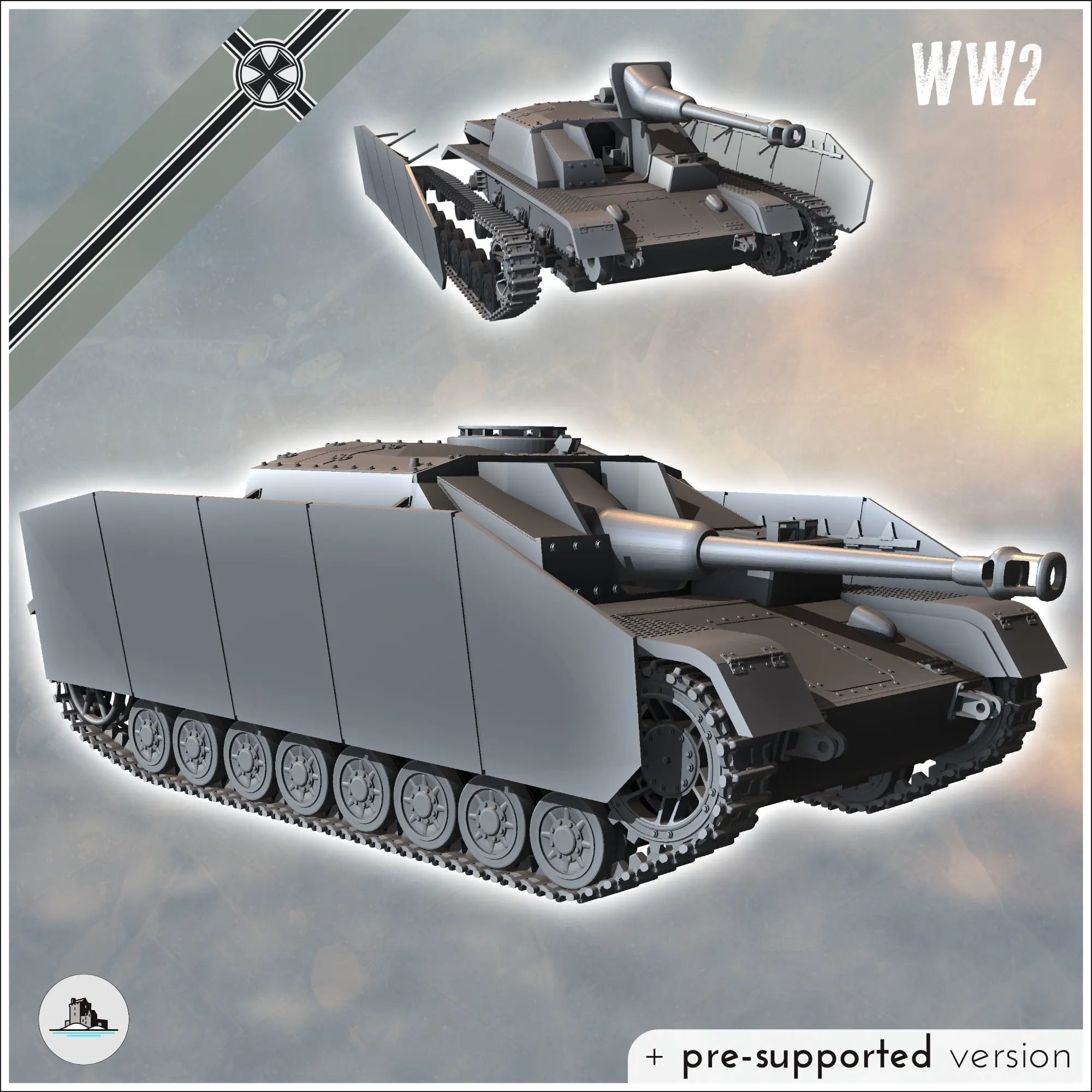 Deutsche WW2 Fahrzeuge Pack Nr. 2 (Panzer IV und Varianten) - ww