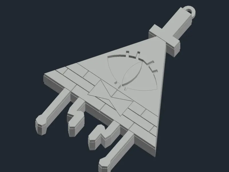 Bill Cipher Anahtarlık (Gravity Falls)