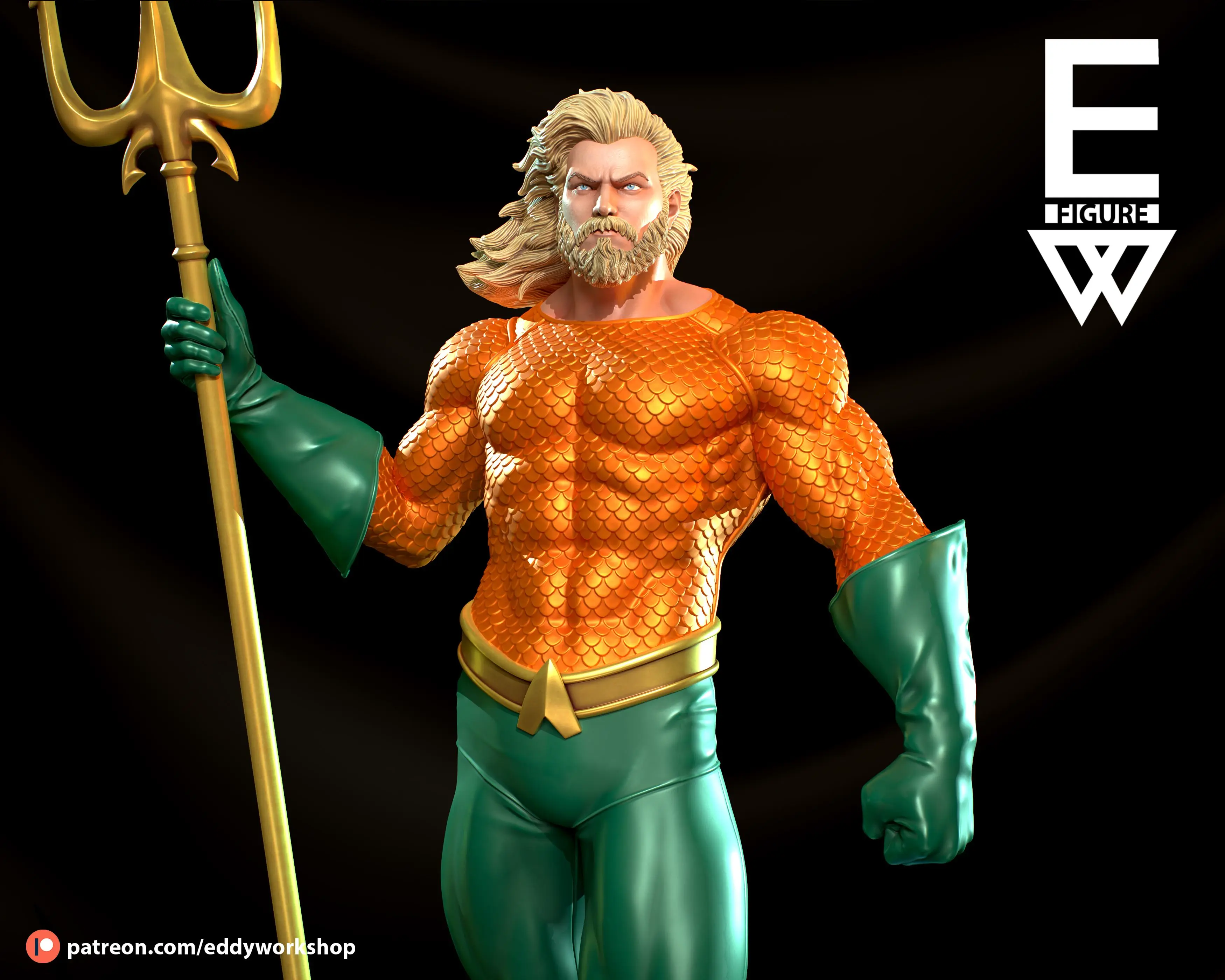 Aquaman - 3D STL LISTO PARA IMPRIMIR