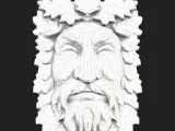 Green Man Low Poly Wall Decor STL OBJ 3MF - 3D Model-7