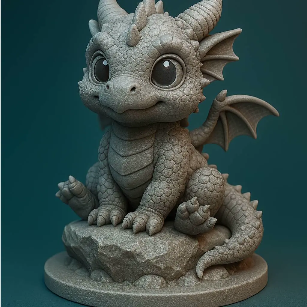 Cute Baby Dragon figure stand